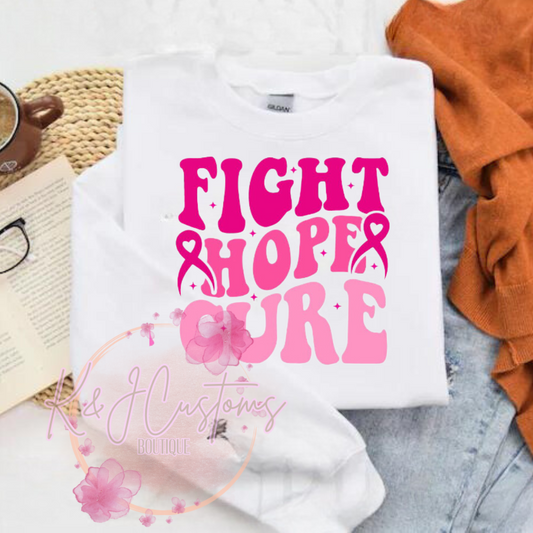 Fight-Hope-Cure Crewneck