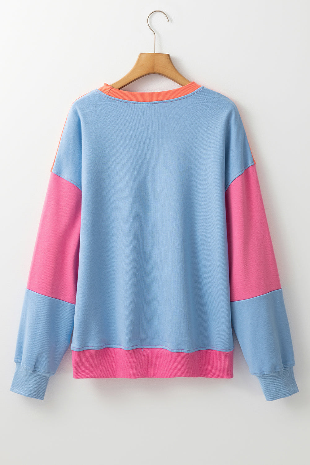 Blossom Colorblock Drop Shoulder Sweatshirt