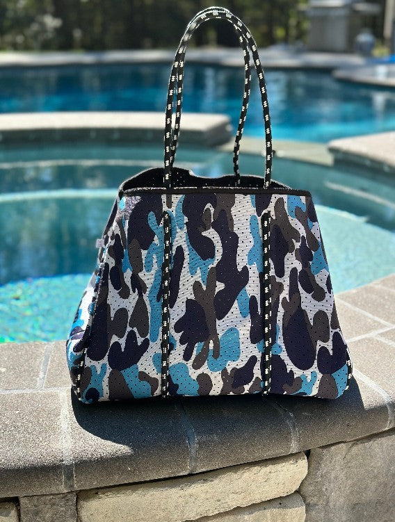 The Carly Camo Neoprene Tote