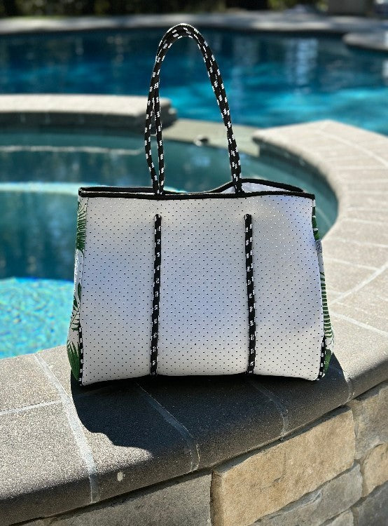 The Penny Palm Neoprene Tote