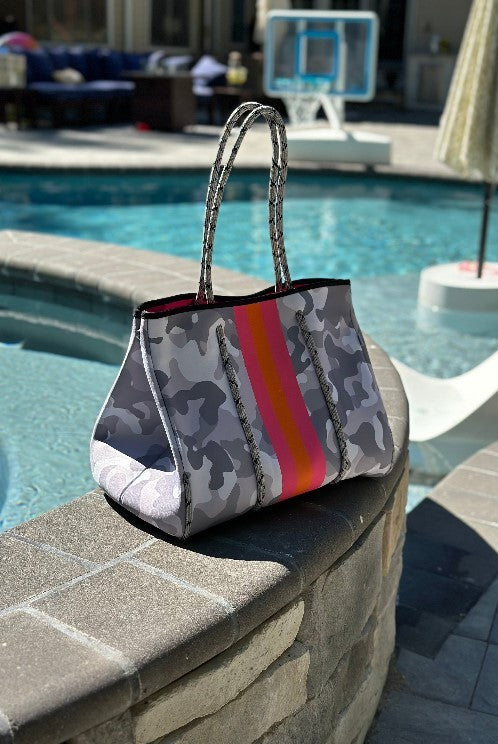 The Kellie Camo Neoprene Tote