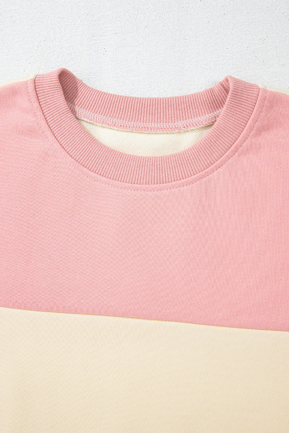 Blossom Colorblock Drop Shoulder Sweatshirt