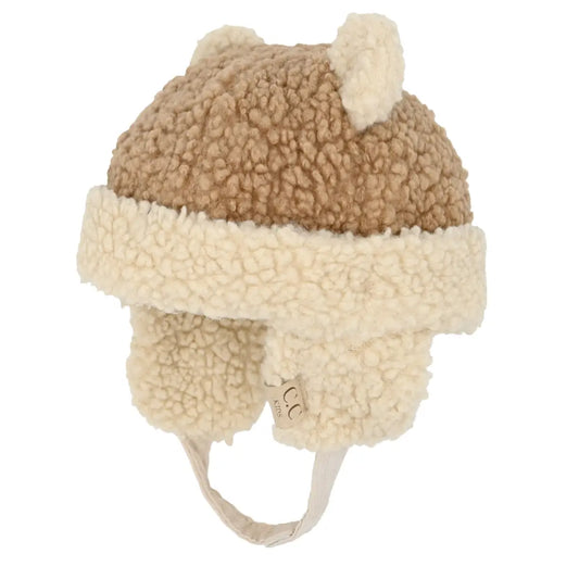 Kids Sherpa Beanie with Earflaps KDHTS4441