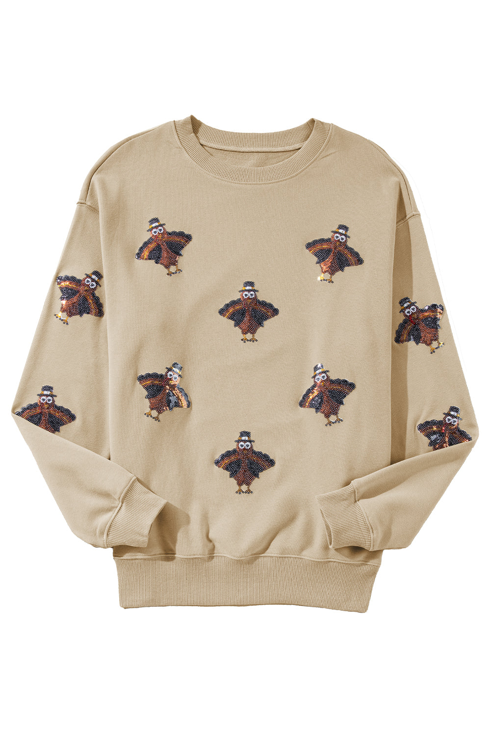 Parchment Turkey Thanksgiving Holiday Sweatshirt