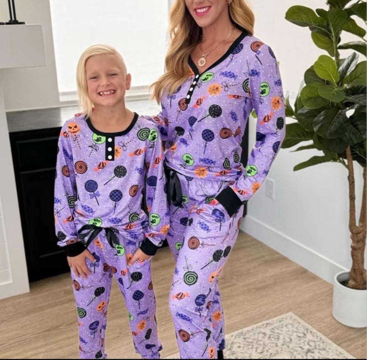 Halloween Mommy and Me Pjs