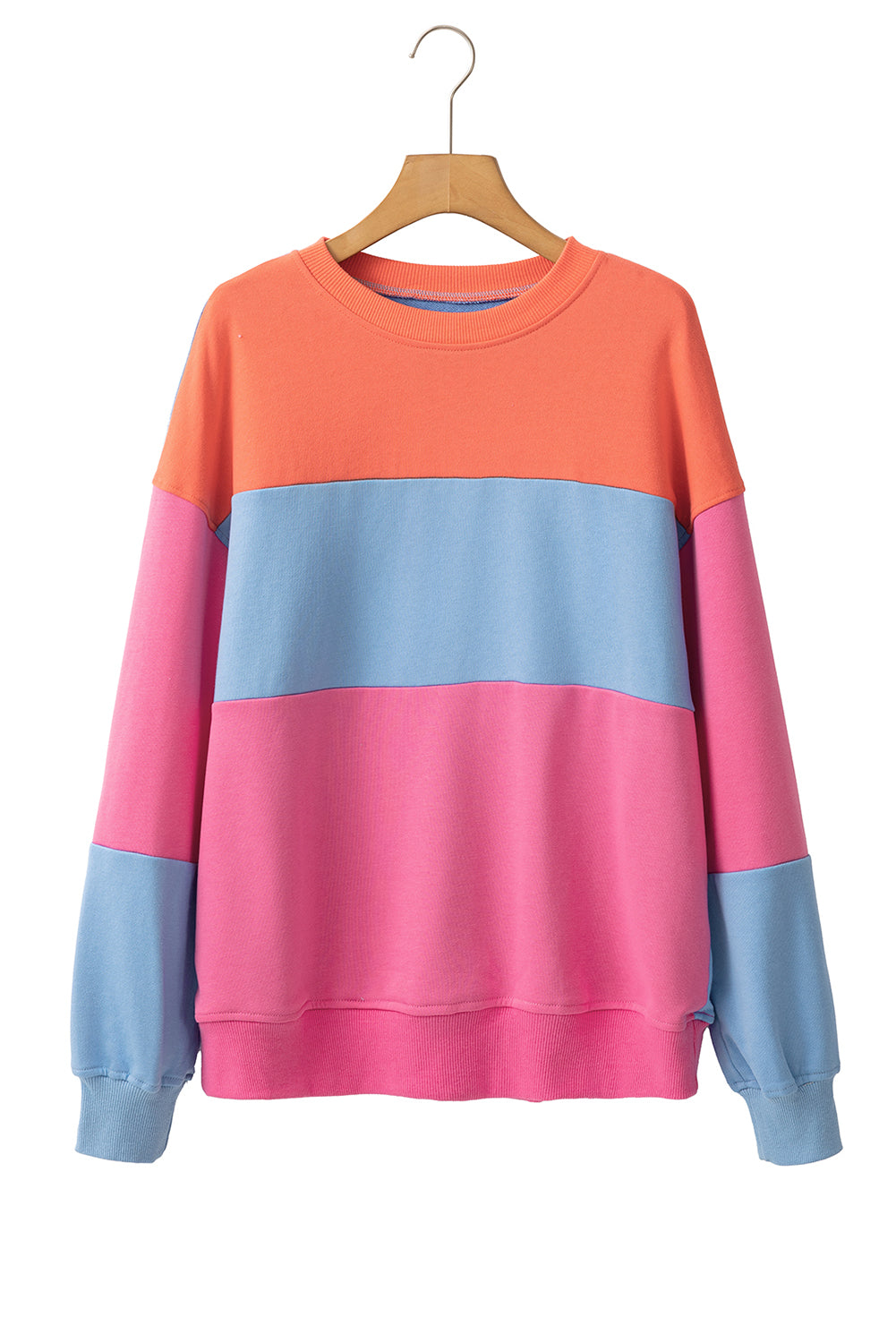 Blossom Colorblock Drop Shoulder Sweatshirt